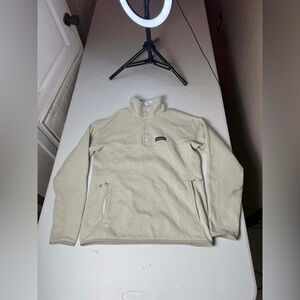 Patagonia Womens Beige Better Sweater Marsupial Pullover Fleece Size S